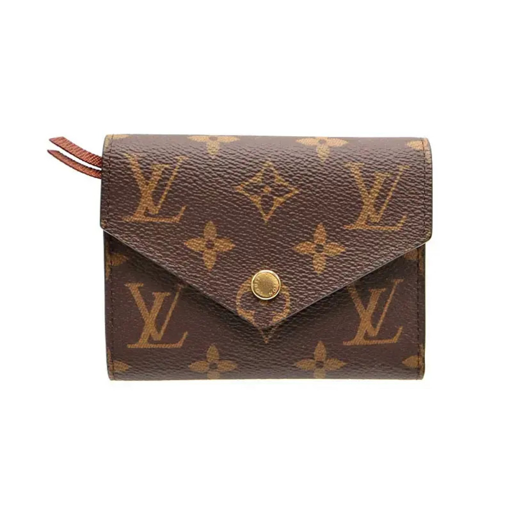 Louis Vuitton Portefeuille Victorine Wallet Monogram Canvas Leather Brown